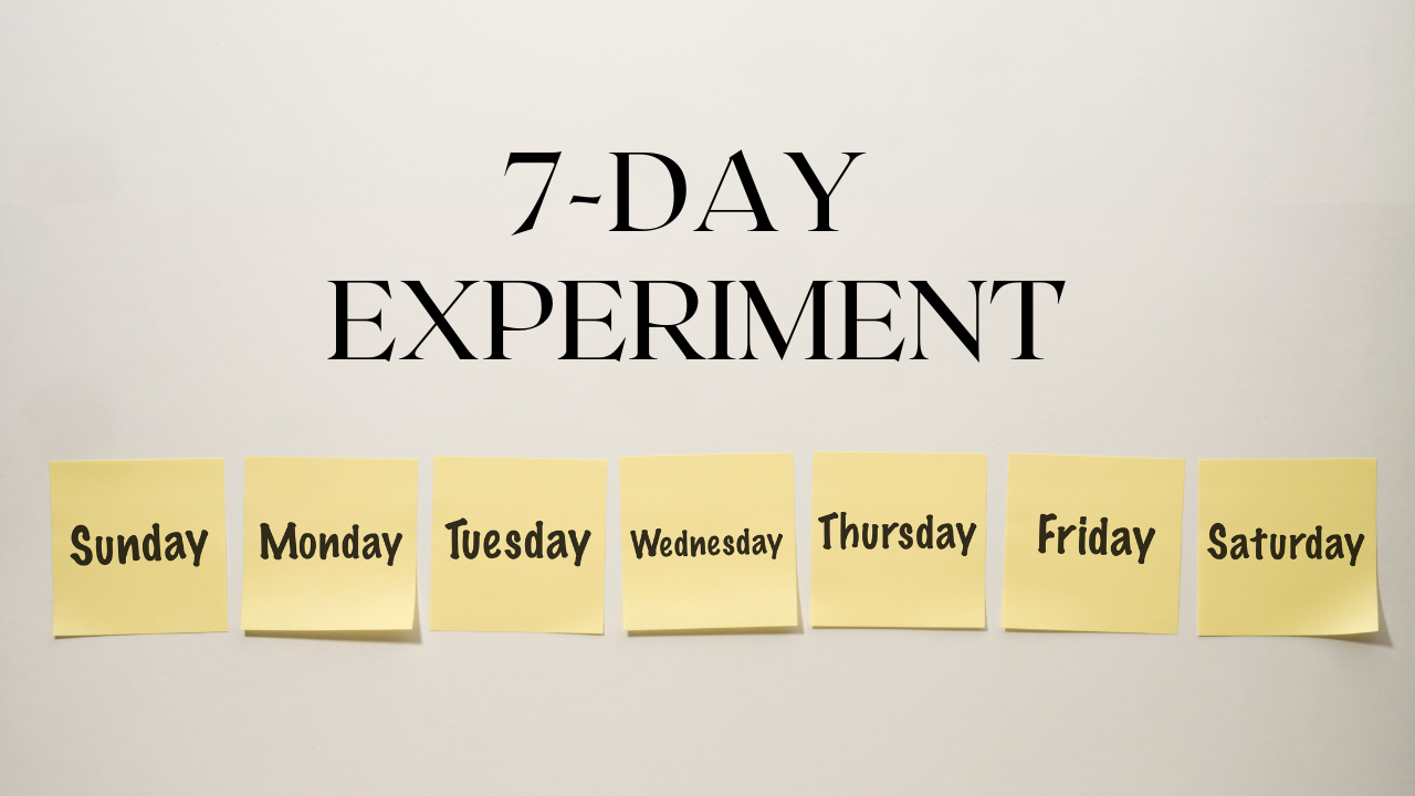 7 day experiment.com